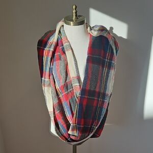 Plaid Infinity Scarf